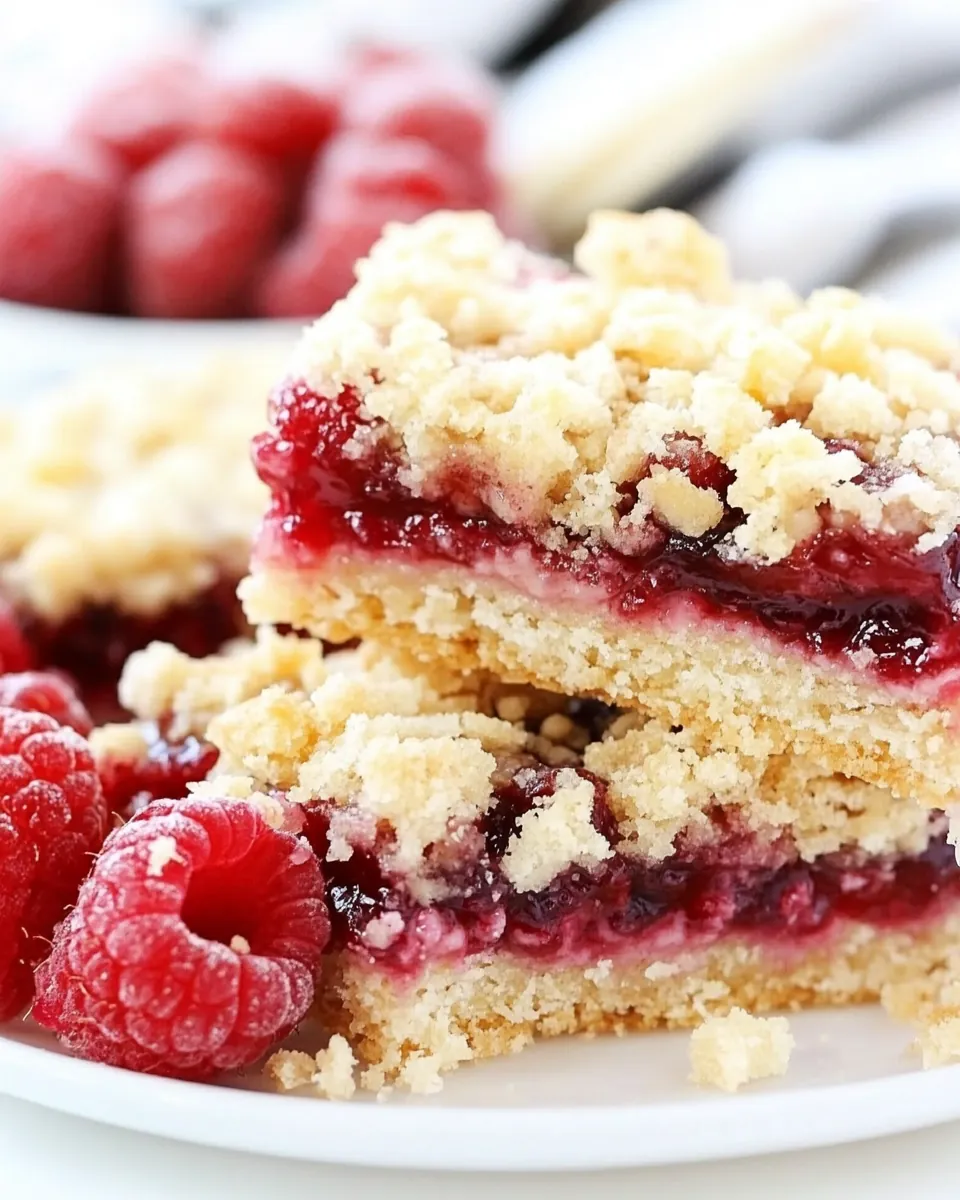 Raspberry Jam Streusel Bars