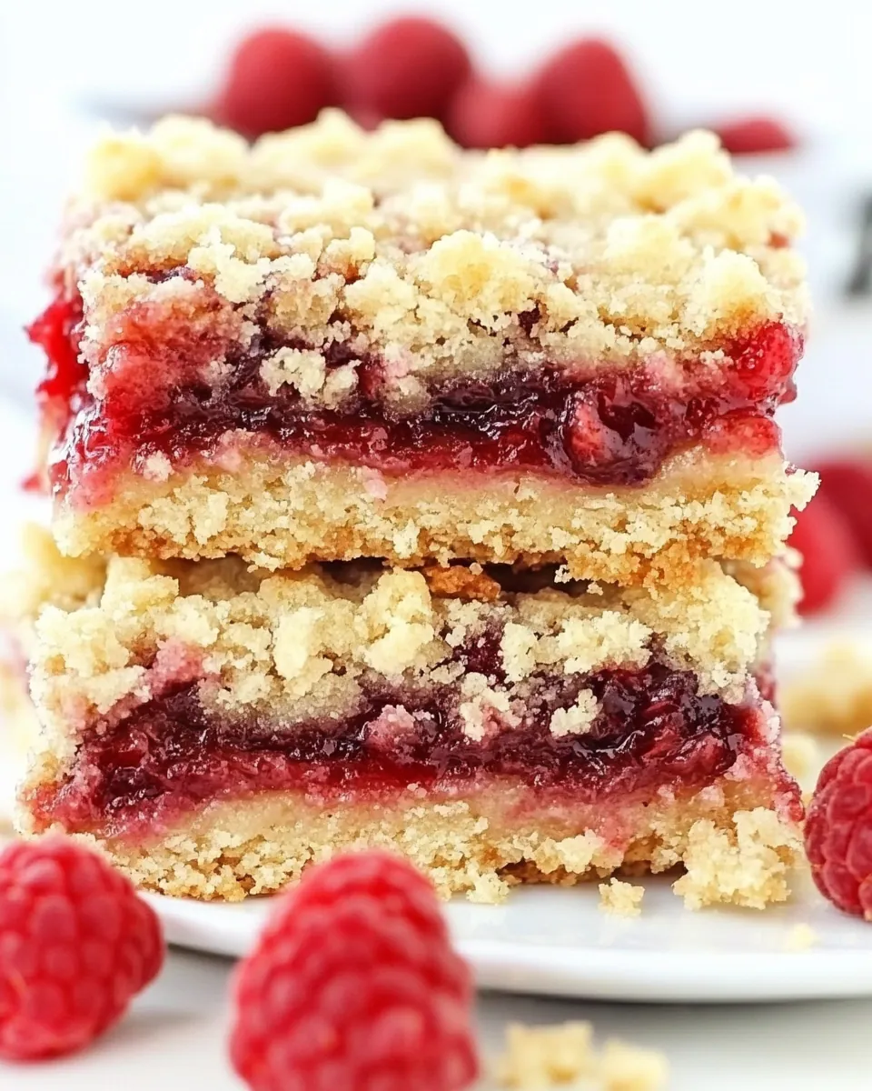 Raspberry Jam Streusel Bars