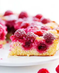 Raspberry Upside Down Cake