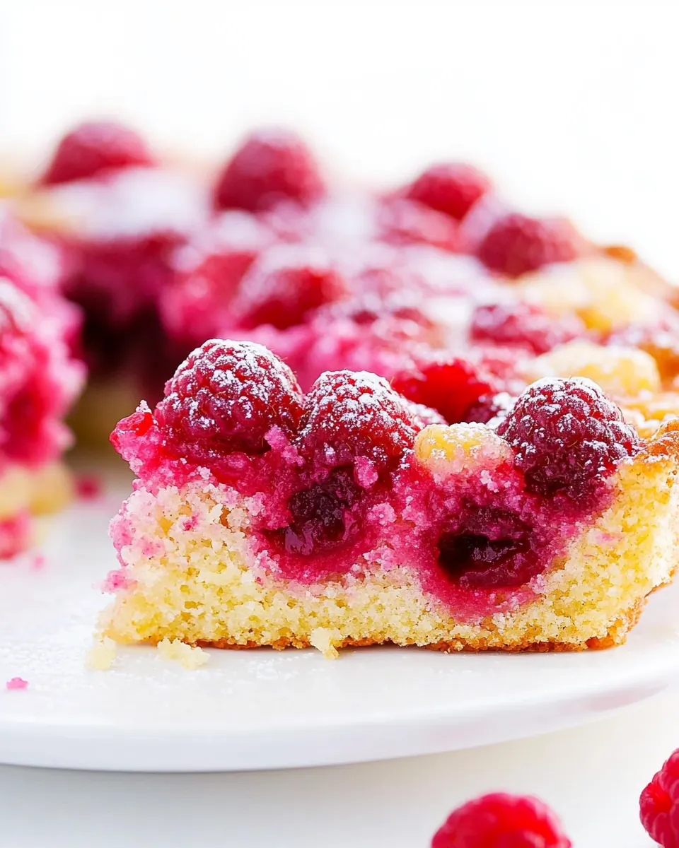 Raspberry Upside Down Cake