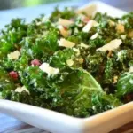 Raw Kale Salad with Raspberry Vinaigrette