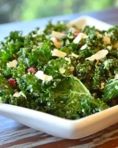 Raw Kale Salad with Raspberry Vinaigrette