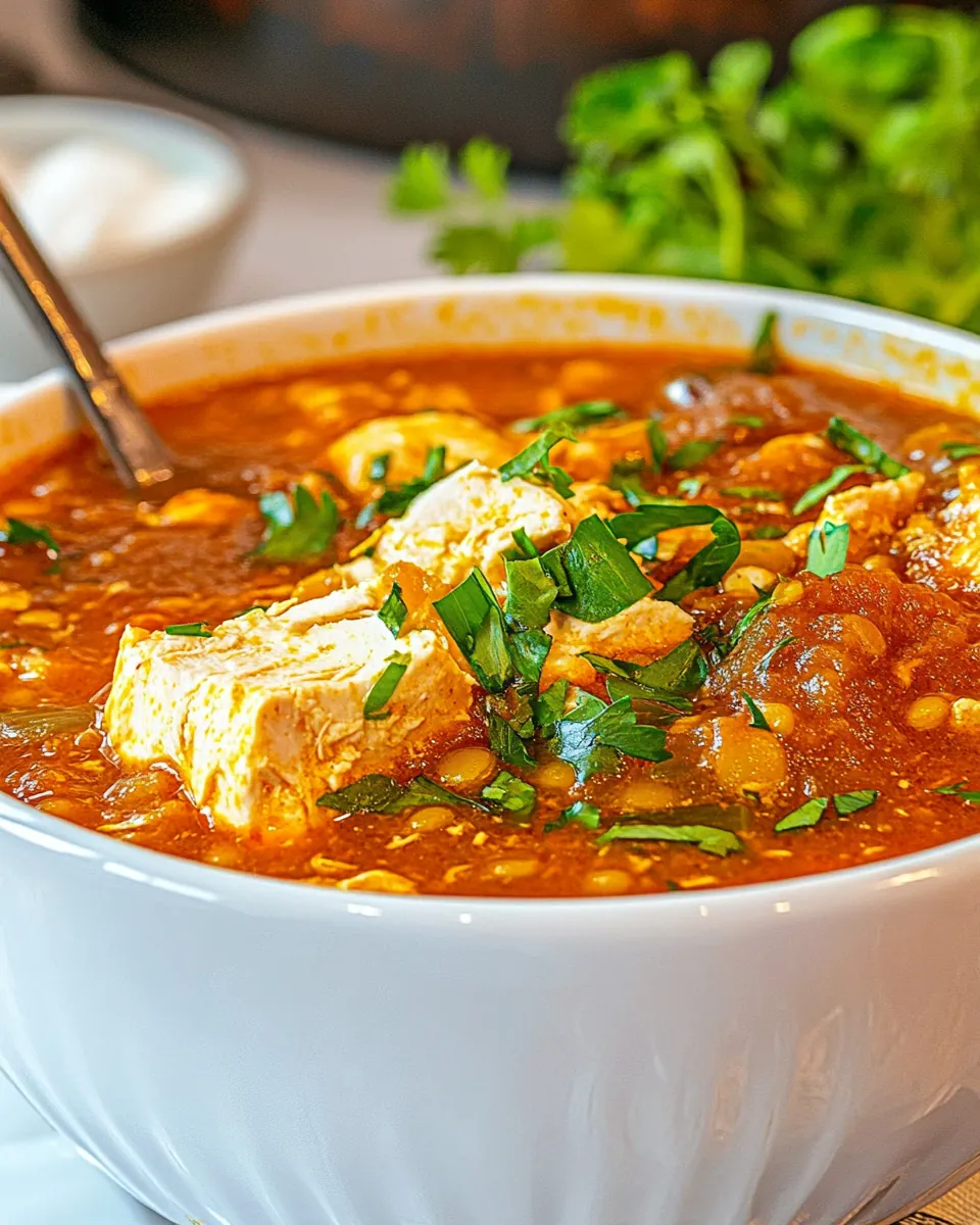 Red Lentil Chicken Soup