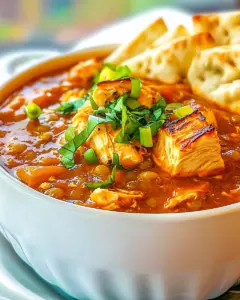 Red Lentil Chicken Soup