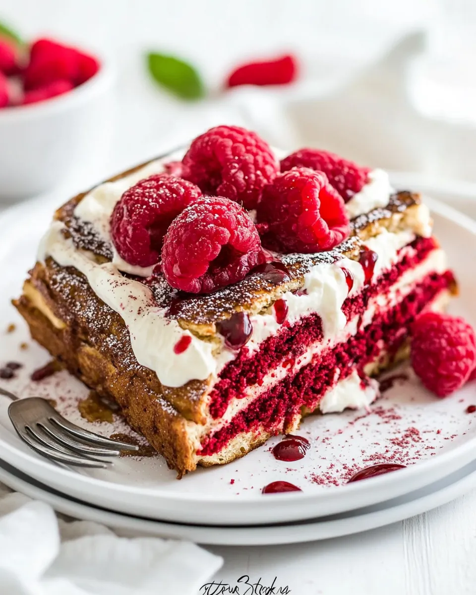 Red Velvet French Toast