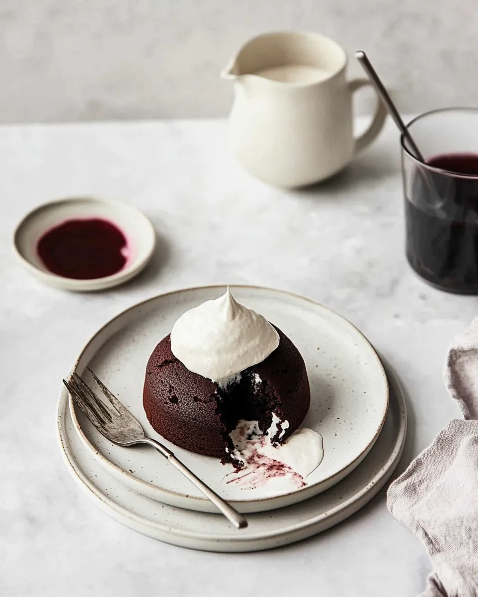 Red Velvet Lava Cakes