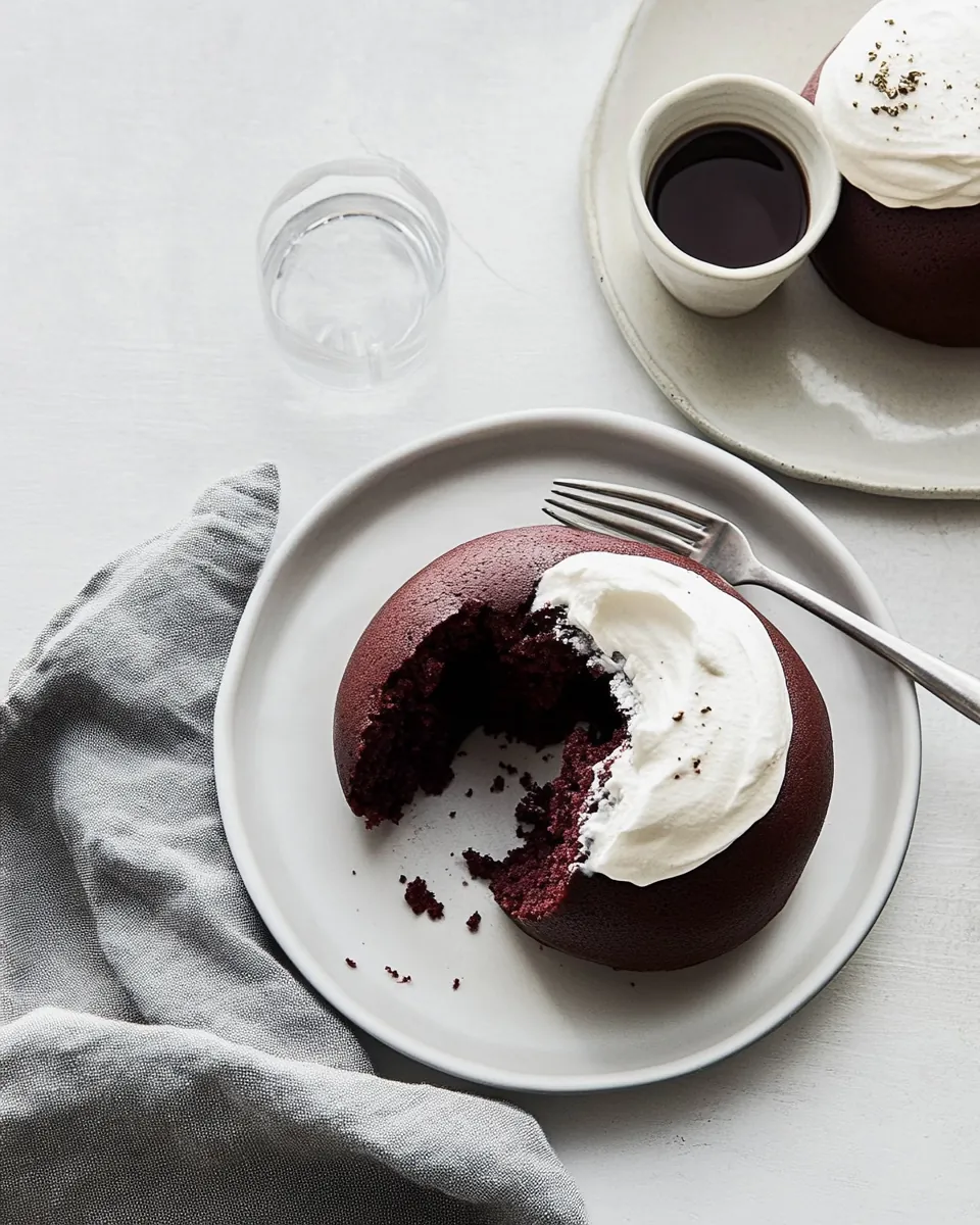 Red Velvet Lava Cakes