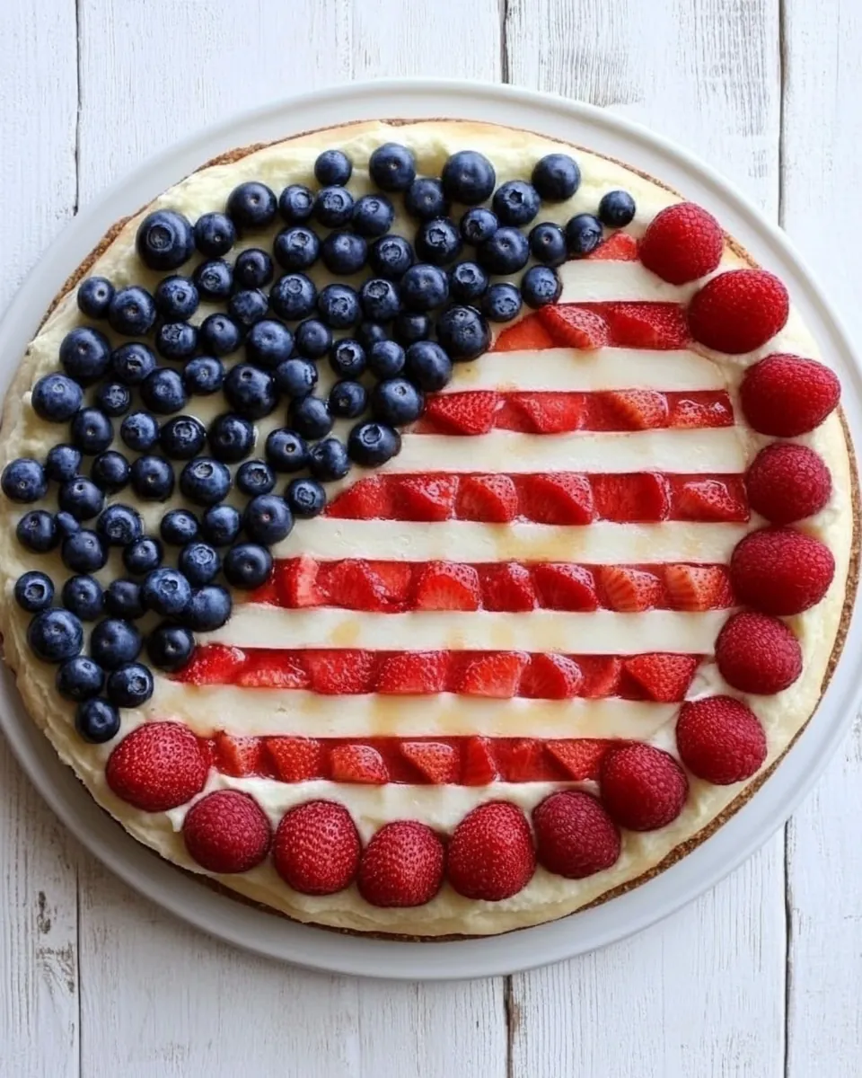 Red White Blue Fruit Pizza