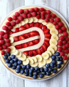 Red White Blue Fruit Pizza