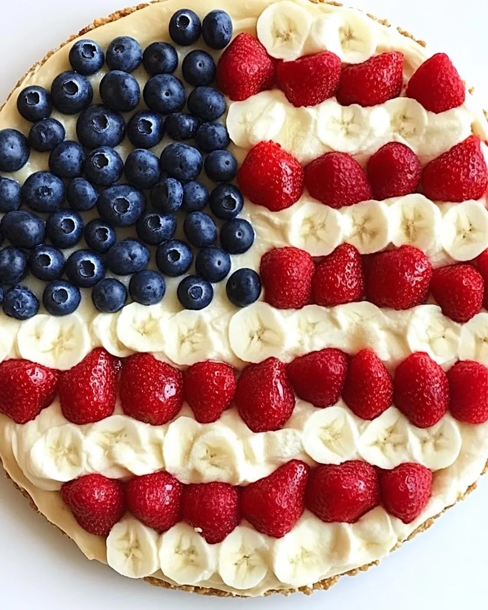 Red White Blue Fruit Pizza