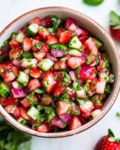 Refreshing Strawberry Salsa