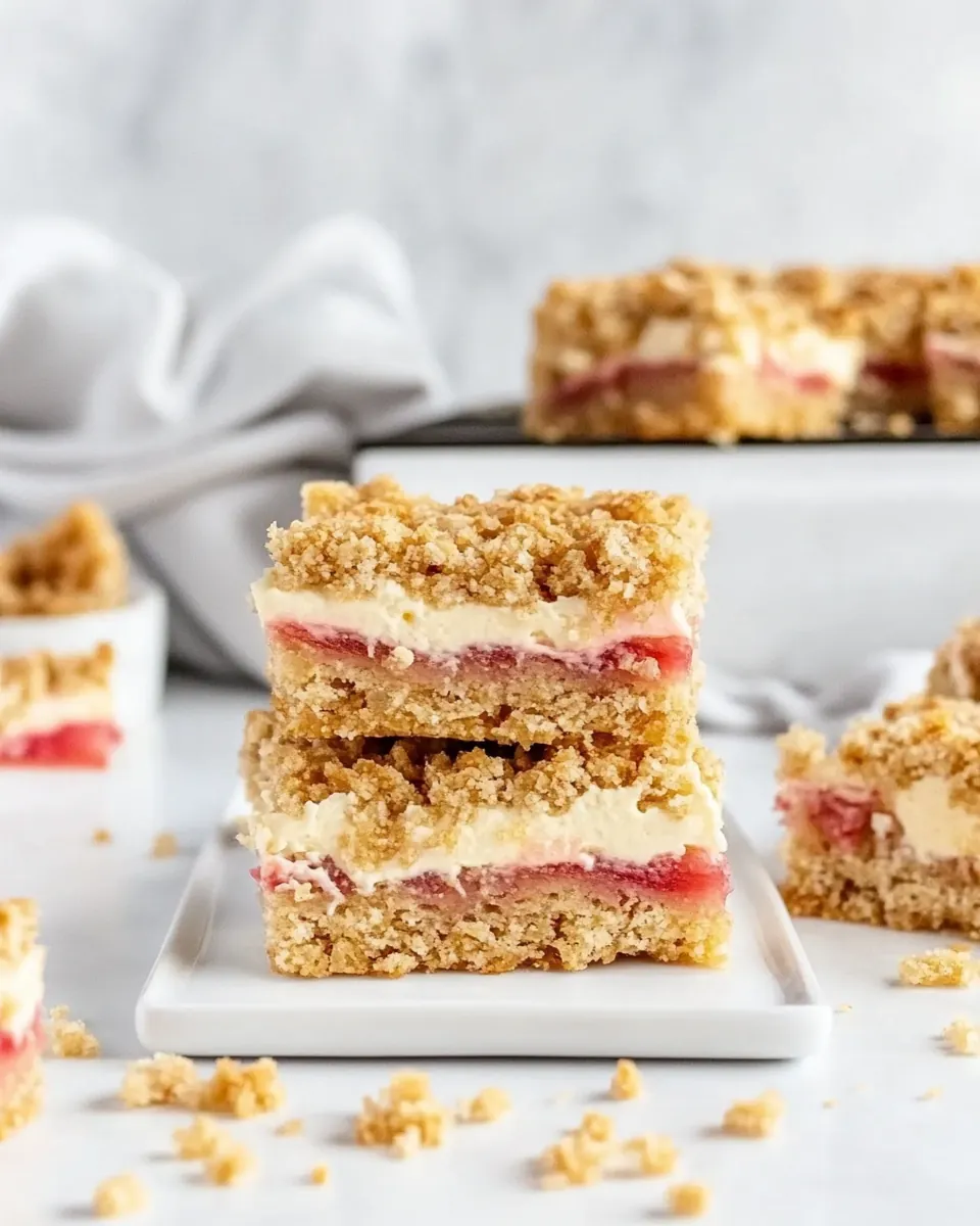 Rhubarb Cream Cheese Bars