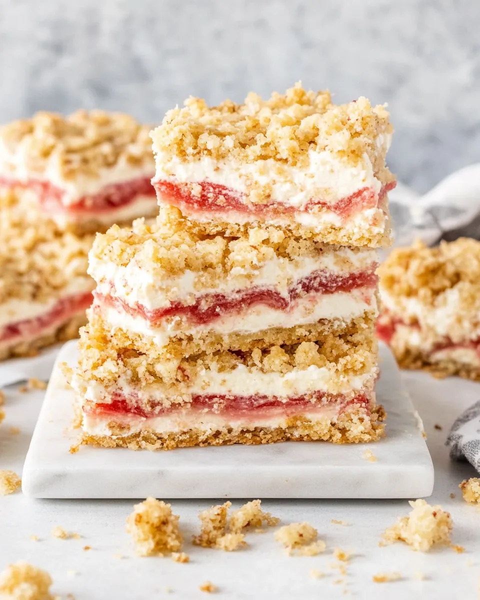 Rhubarb Cream Cheese Bars