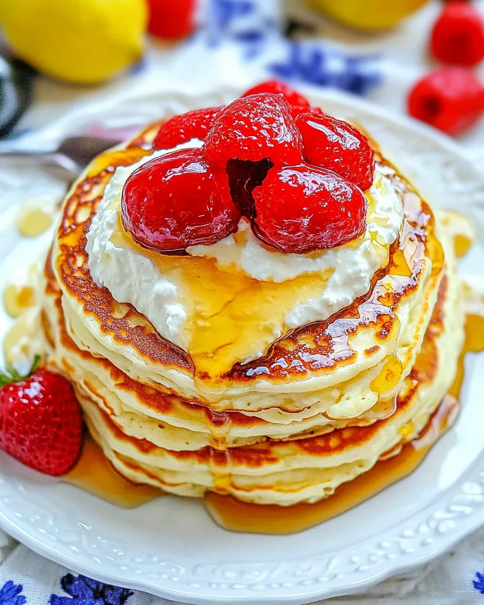Ricotta Lemon Pancakes