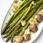 Roasted Asparagus and Mushrooms