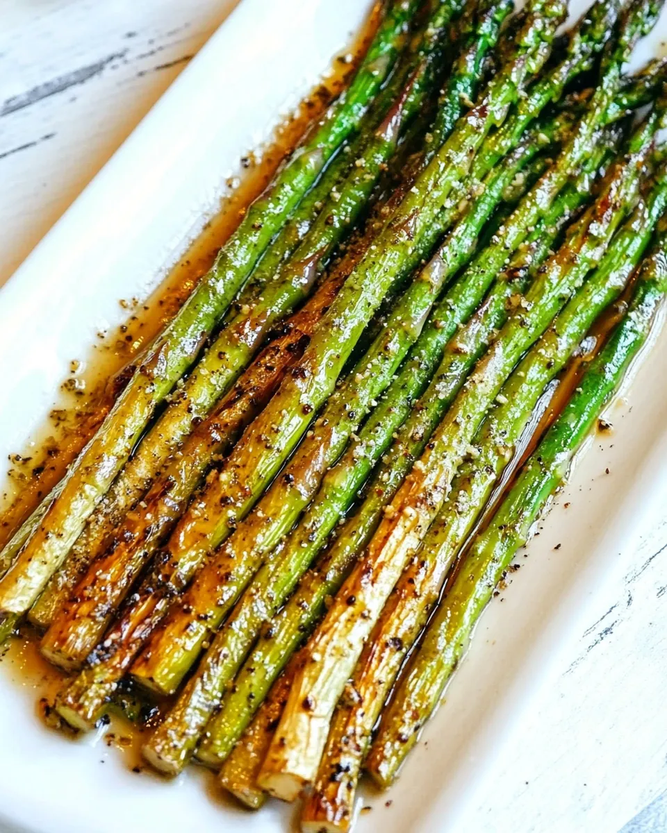 Roasted Asparagus with Balsamic Browned Butter