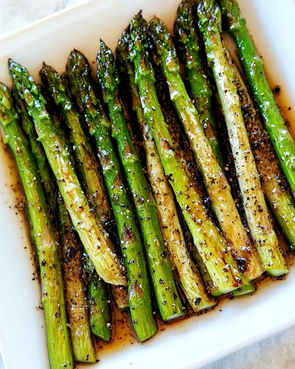 Roasted Asparagus with Balsamic Browned Butter