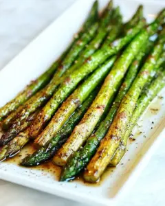 Roasted Asparagus with Balsamic Browned Butter