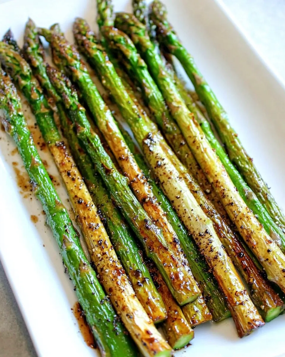 Roasted Asparagus with Balsamic Browned Butter