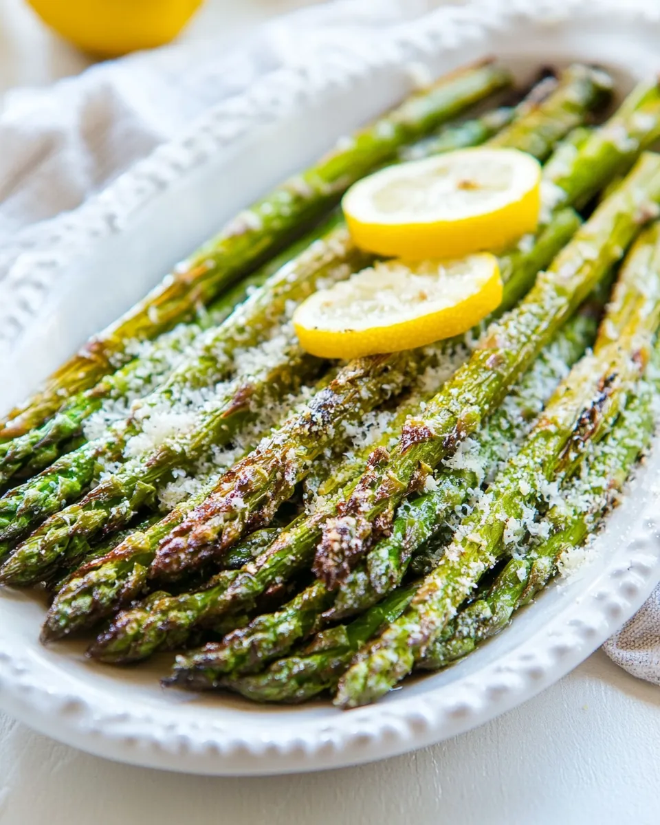 Roasted Asparagus with Parmesan Lemon