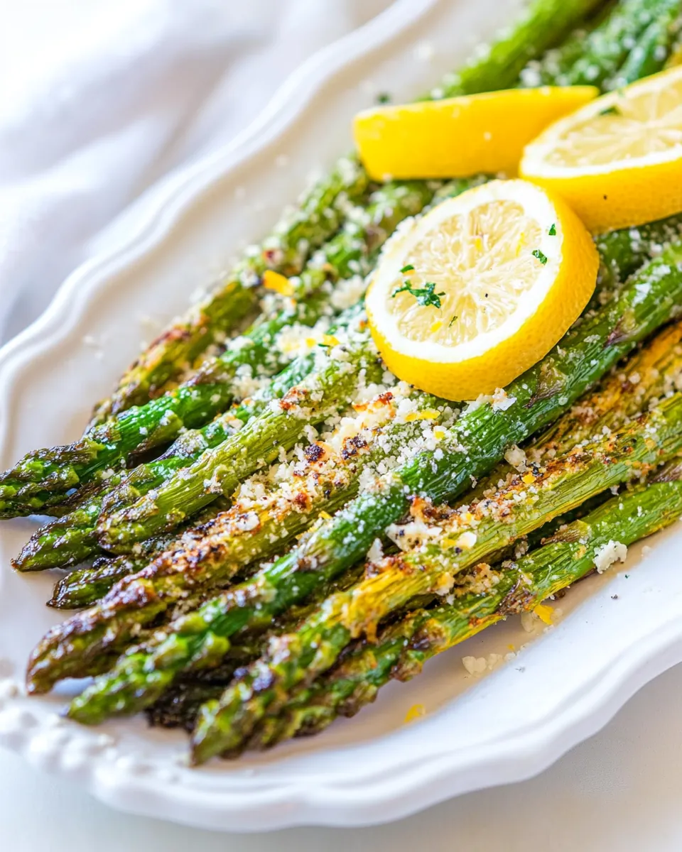 Roasted Asparagus with Parmesan Lemon