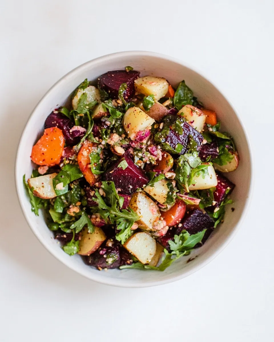 Roasted Beet Potato Salad