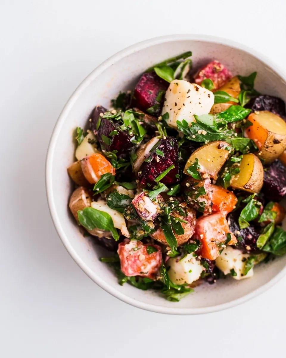 Roasted Beet Potato Salad