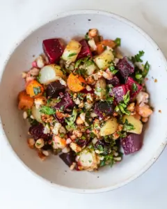 Roasted Beet Potato Salad