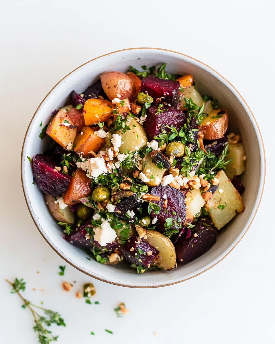 Roasted Beet Potato Salad