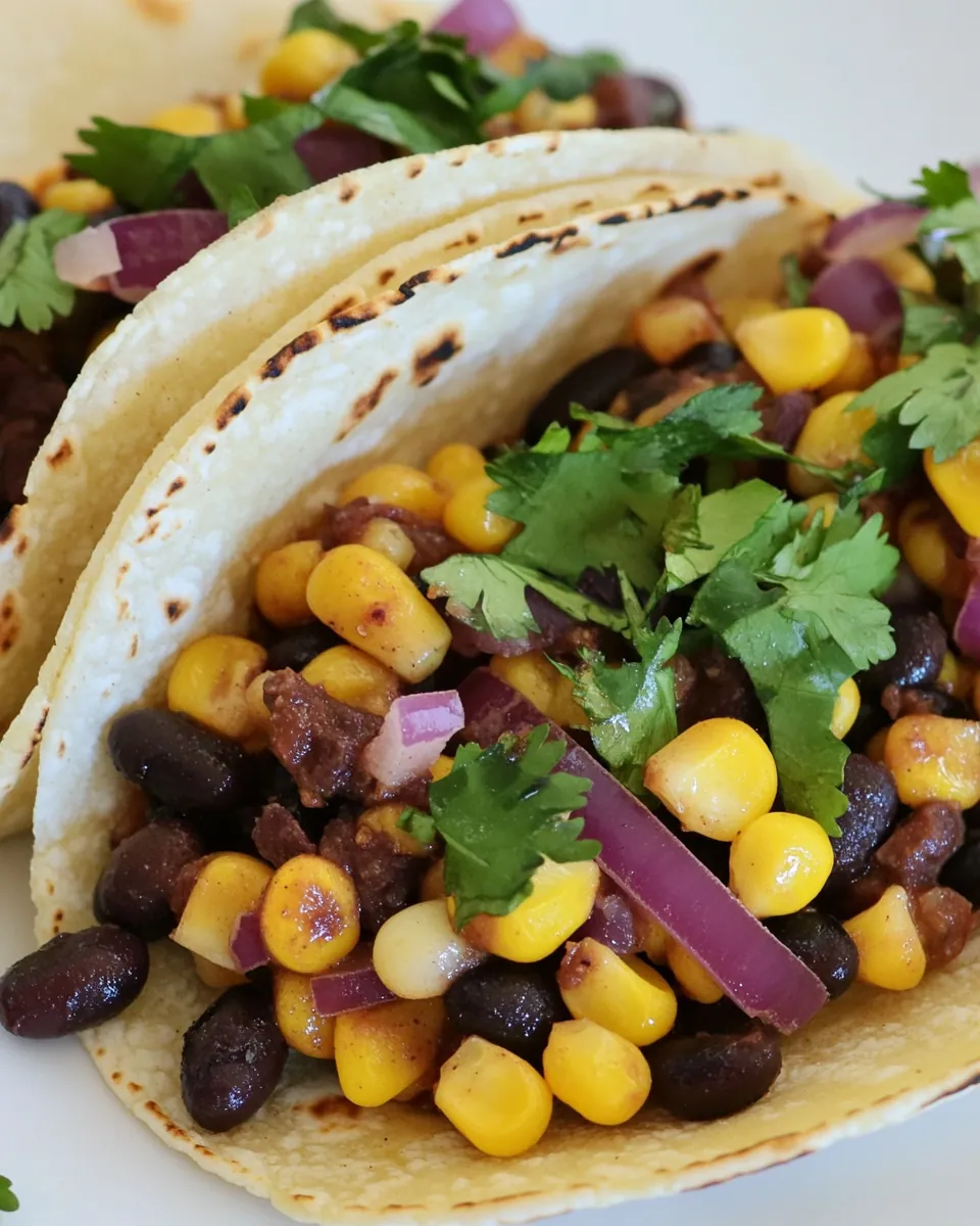 Roasted Corn and Black Bean Tacos