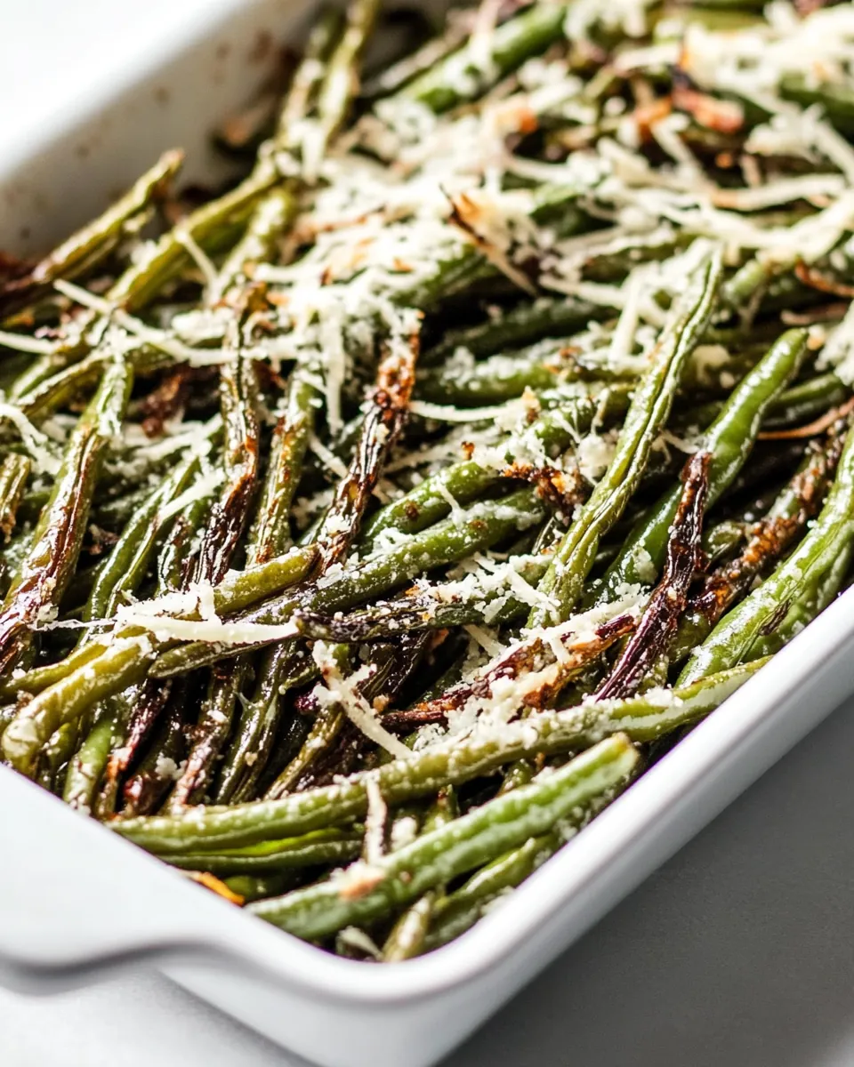 Roasted Parmesan Green Beans