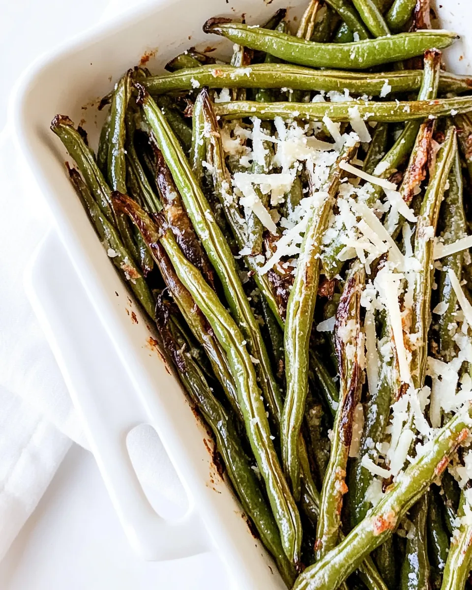 Roasted Parmesan Green Beans