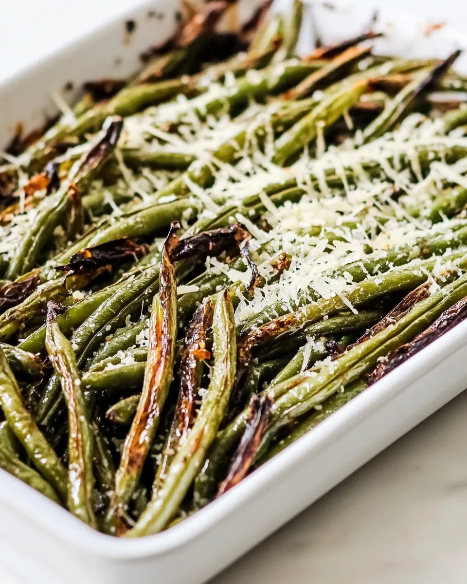 Roasted Parmesan Green Beans