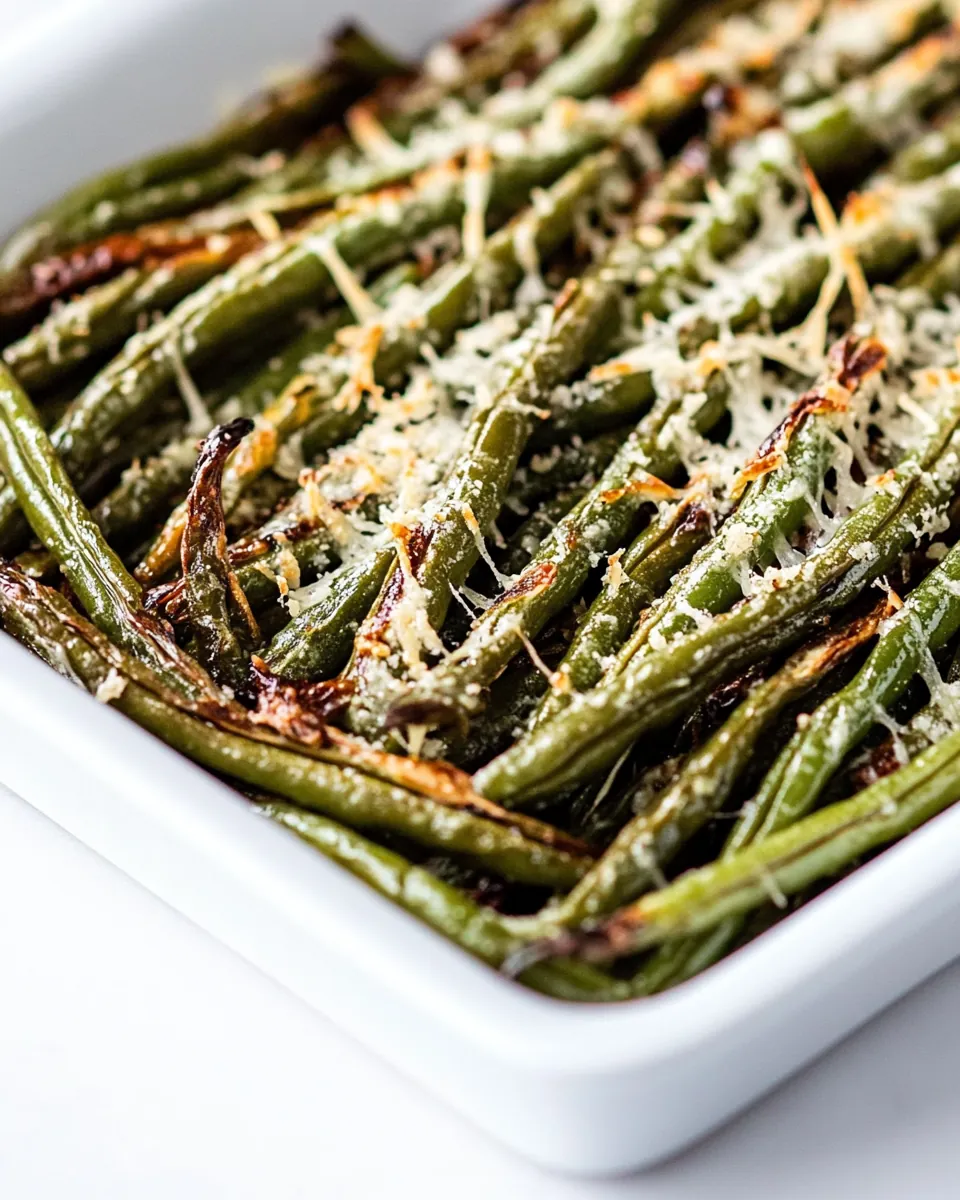 Roasted Parmesan Green Beans