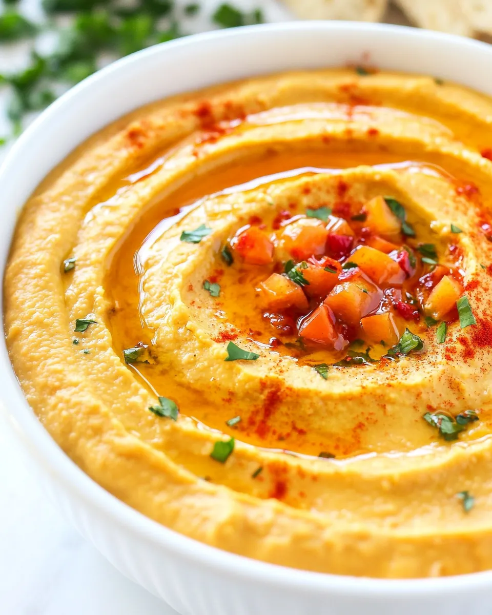 Roasted Red Pepper Hummus