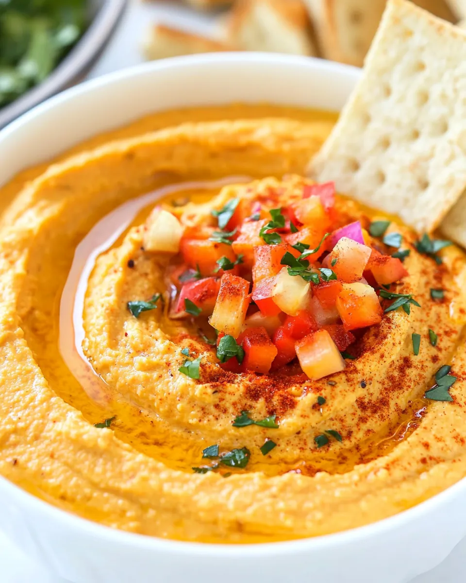 Roasted Red Pepper Hummus