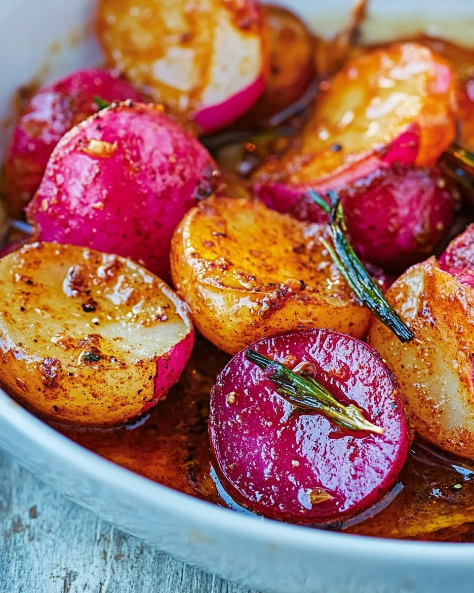 Roasted Spiced Radishes