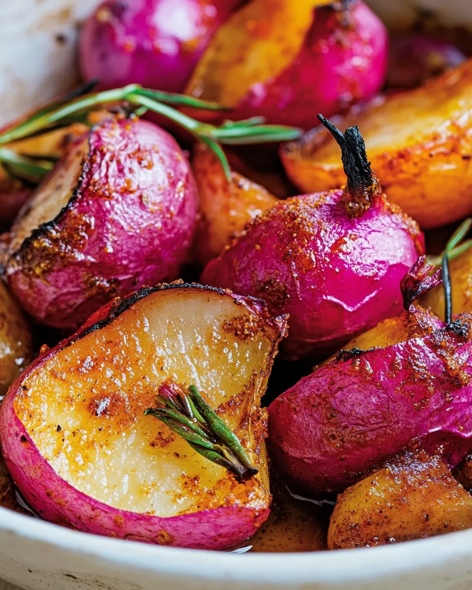Roasted Spiced Radishes