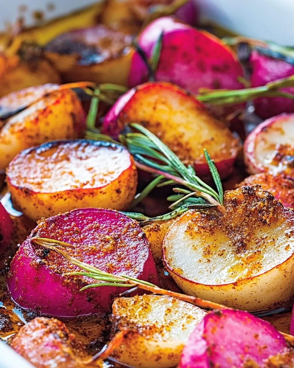Roasted Spiced Radishes