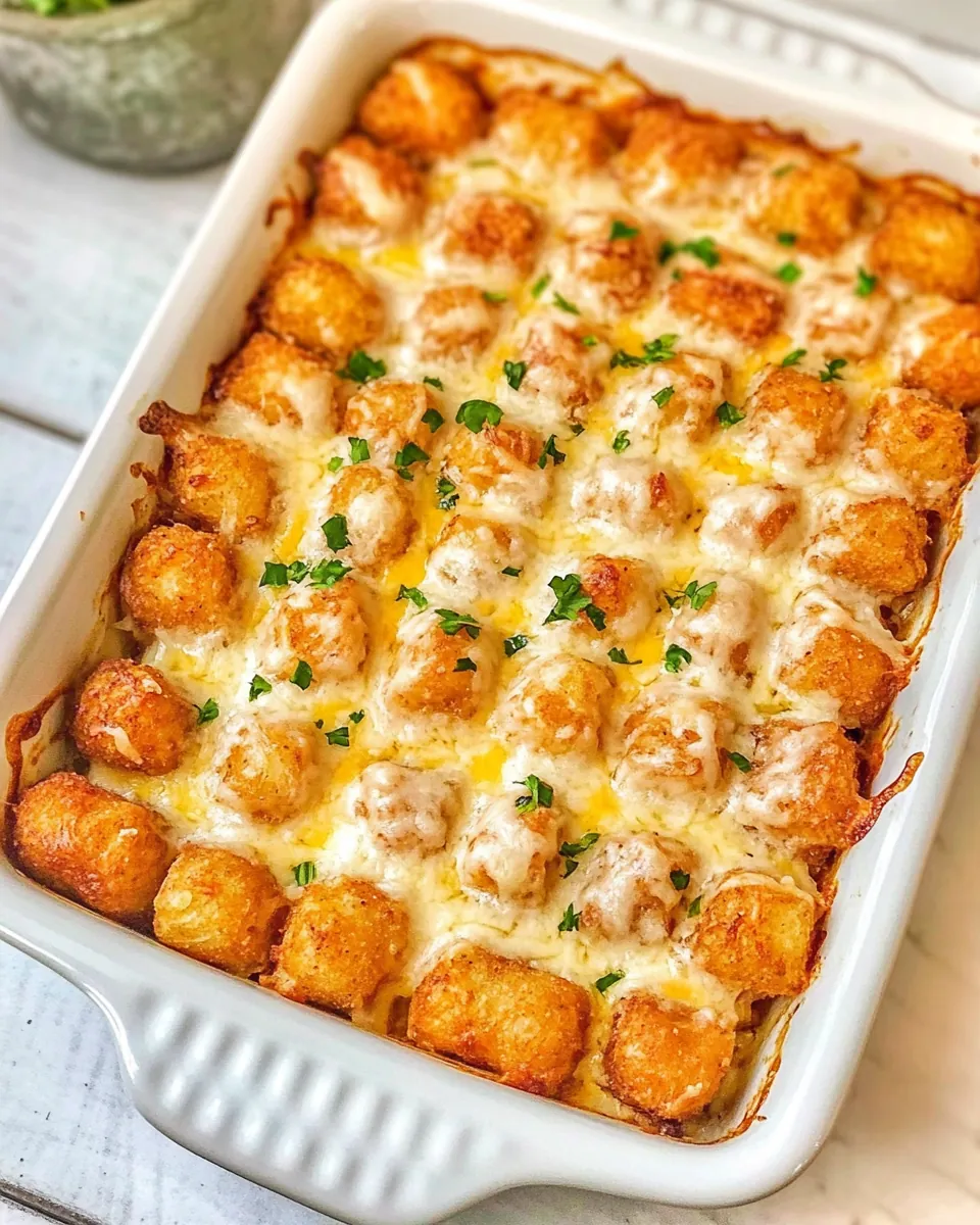 Rotel Sausage Cream Cheese Tater Tot Casserole