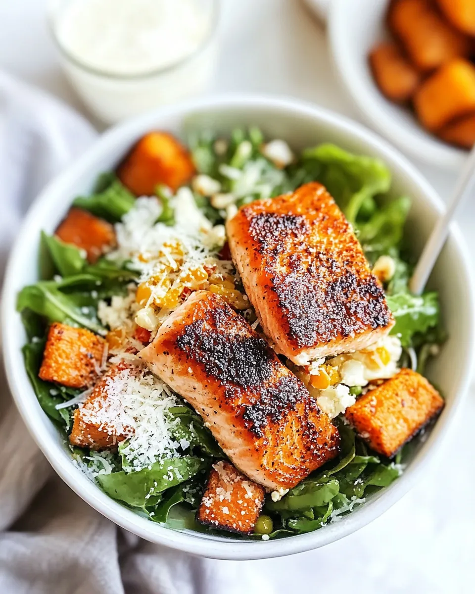 Salmon Caesar Salad
