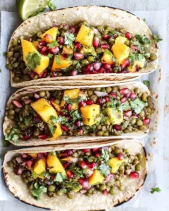 Salsa Verde Lentil Tacos