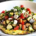 Salsa Verde Vegetable Omelette