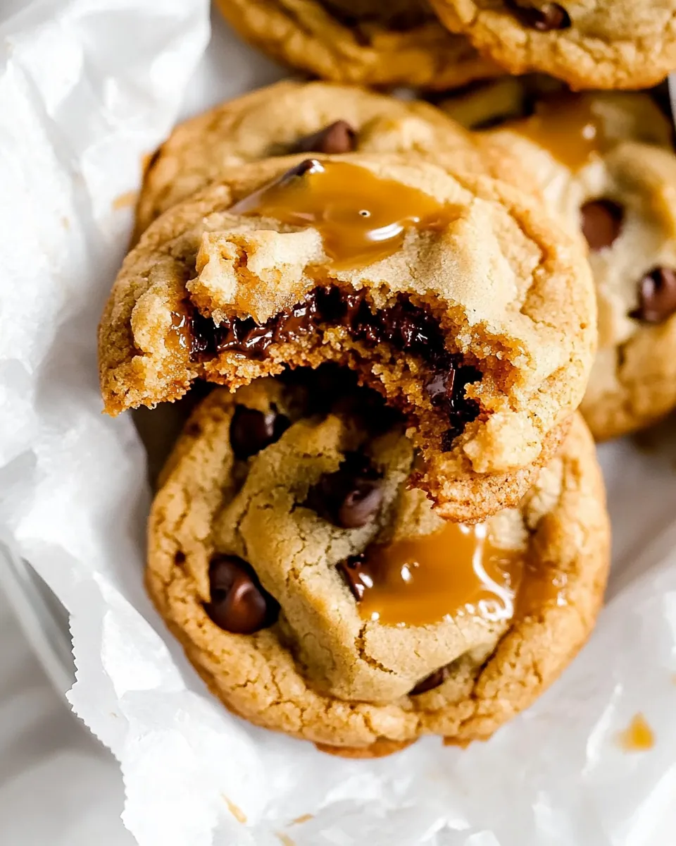 Salted Caramel Chocolate Chip Cookies