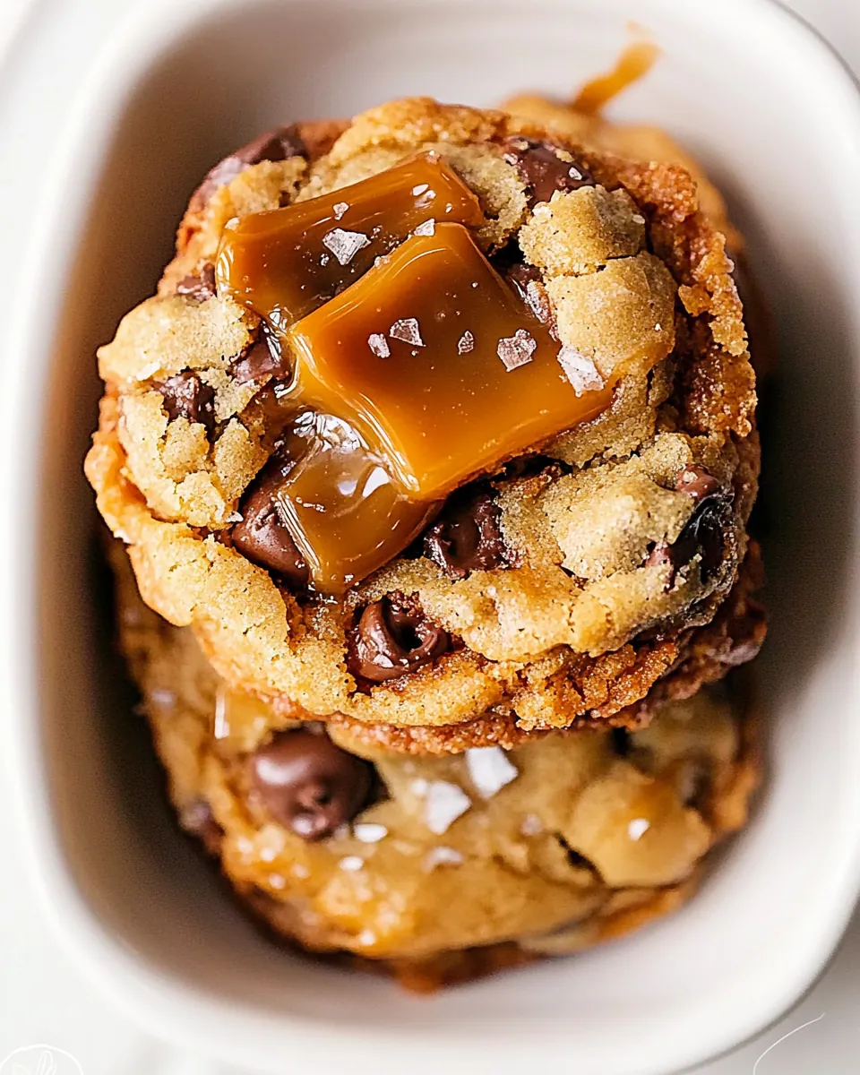 Salted Caramel Chocolate Chip Cookies
