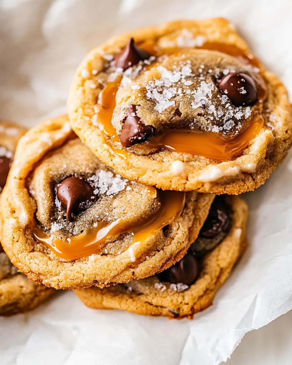 Salted Caramel Chocolate Chip Cookies