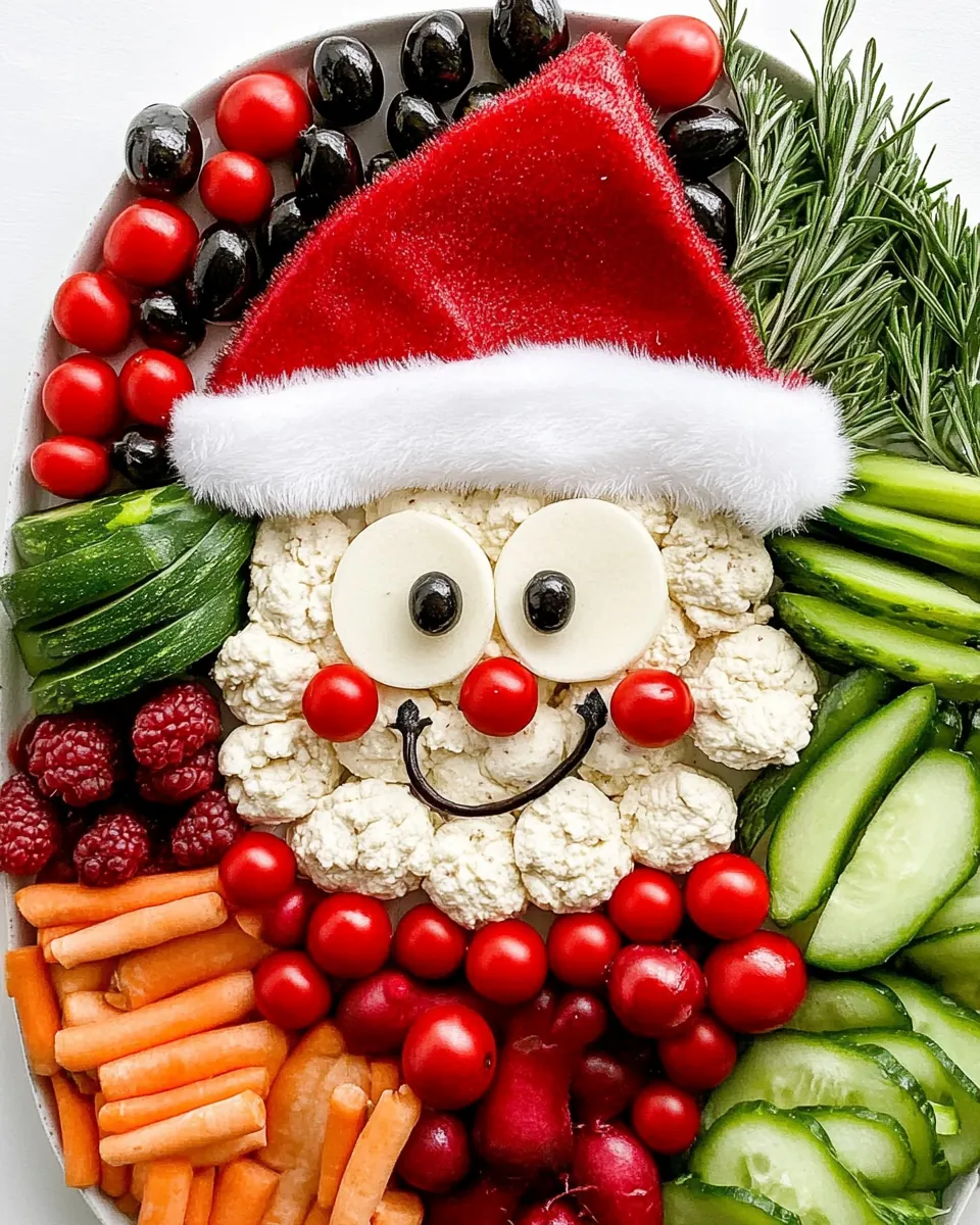 Santa Veggie Tray