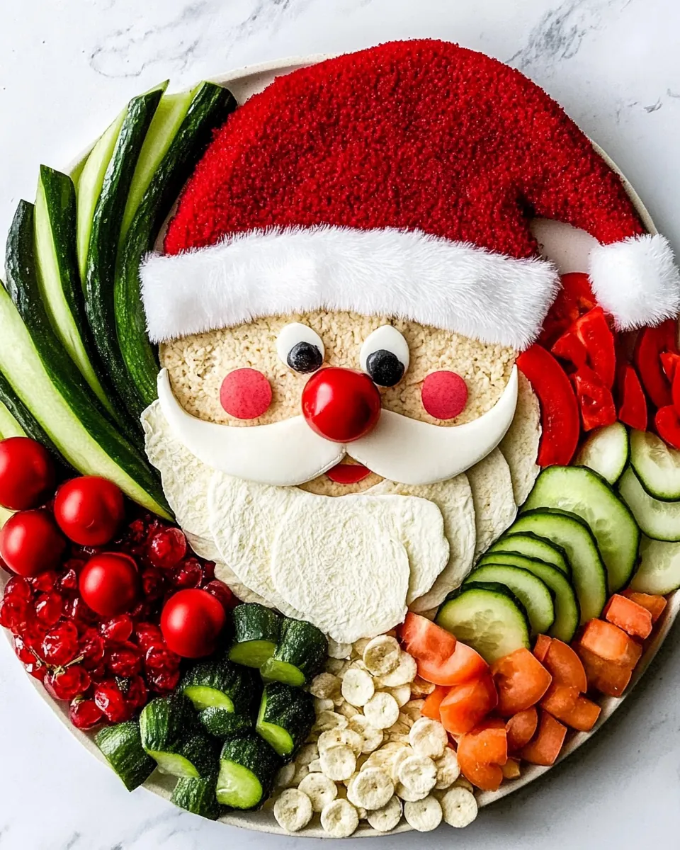 Santa Veggie Tray