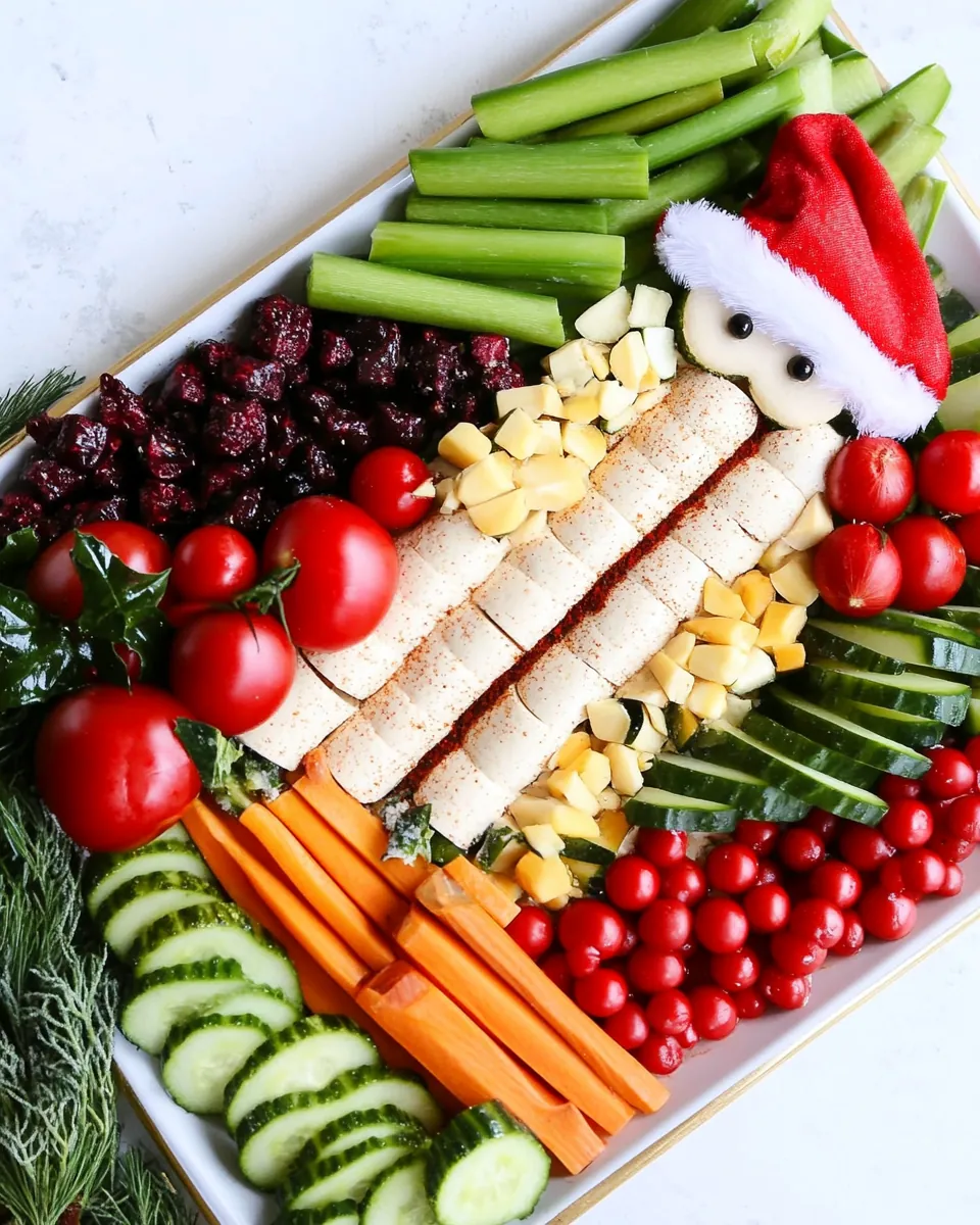 Santa Veggie Tray