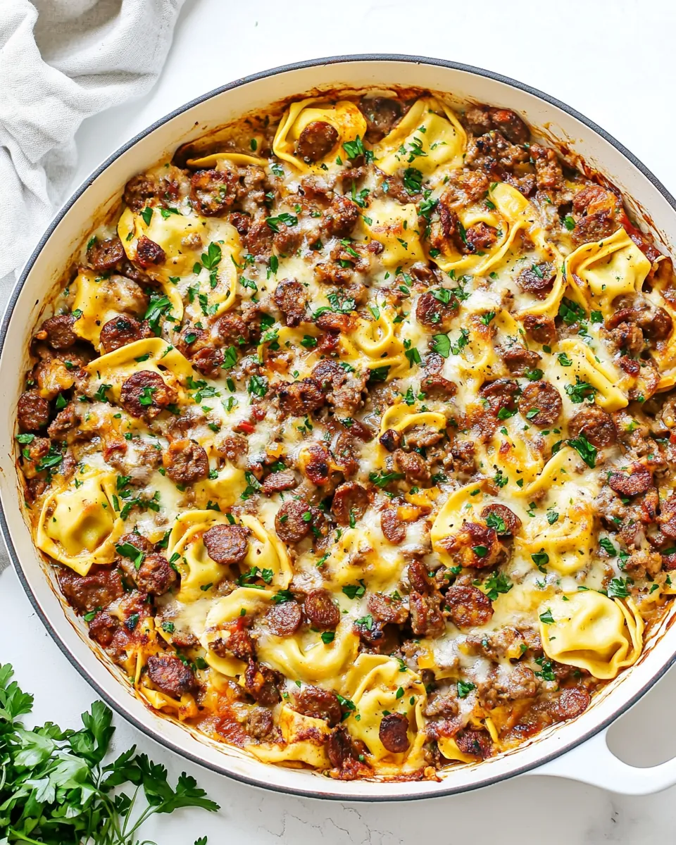 Sausage Tortellini Bake